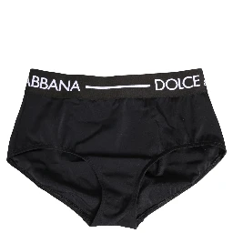 Black Logo Waistband Coulotte Panty Underwear