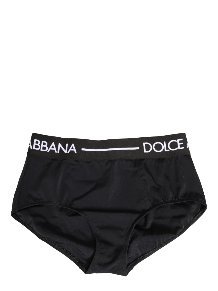 Black Logo Waistband Coulotte Panty Underwear