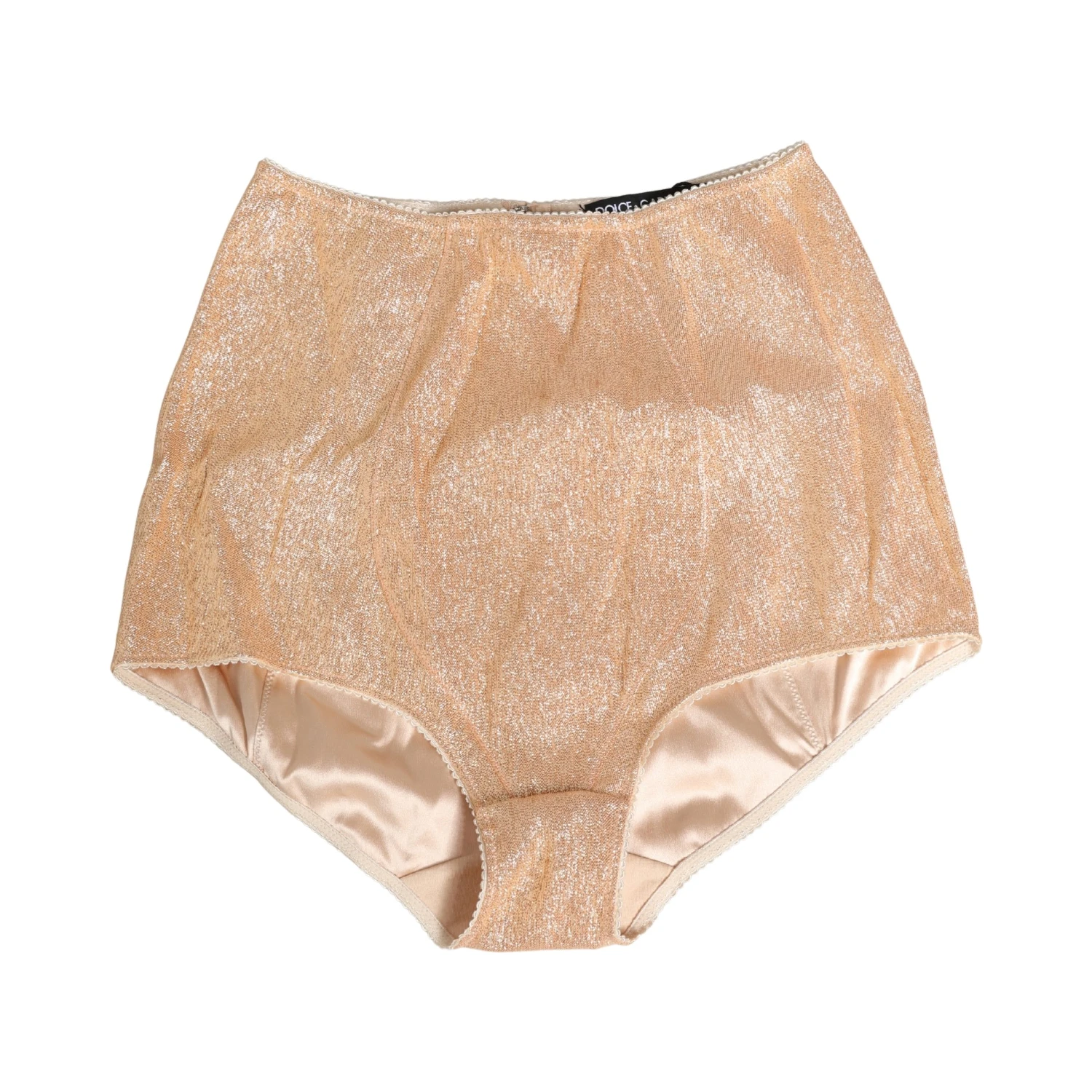 Beige Silk Blend High Waist Girdle Panty Underwear