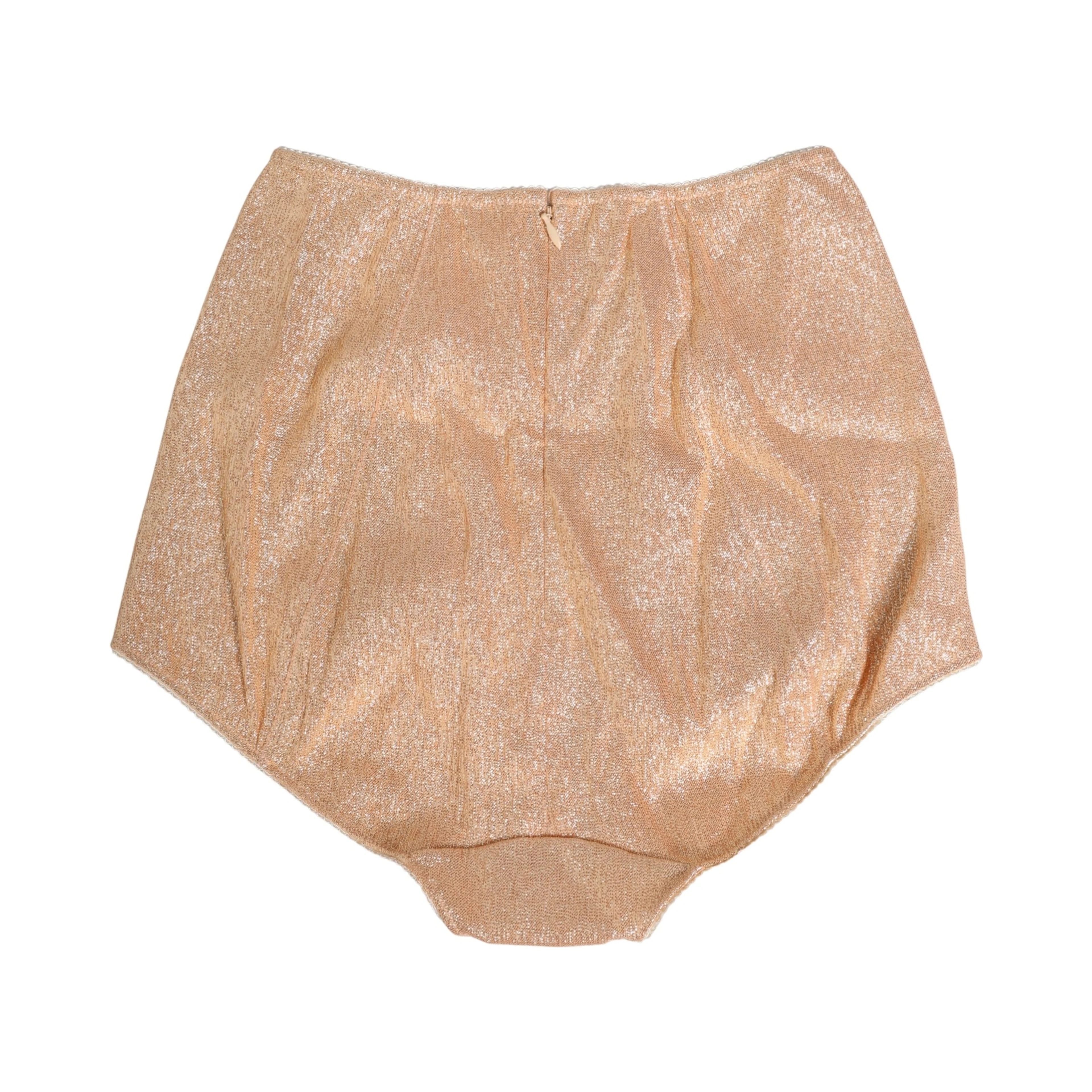 Beige Silk Blend High Waist Girdle Panty Underwear