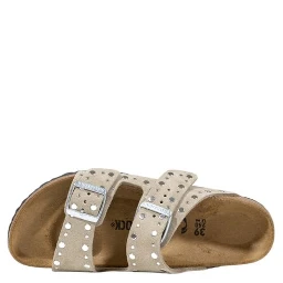 Gray Leather Sandals