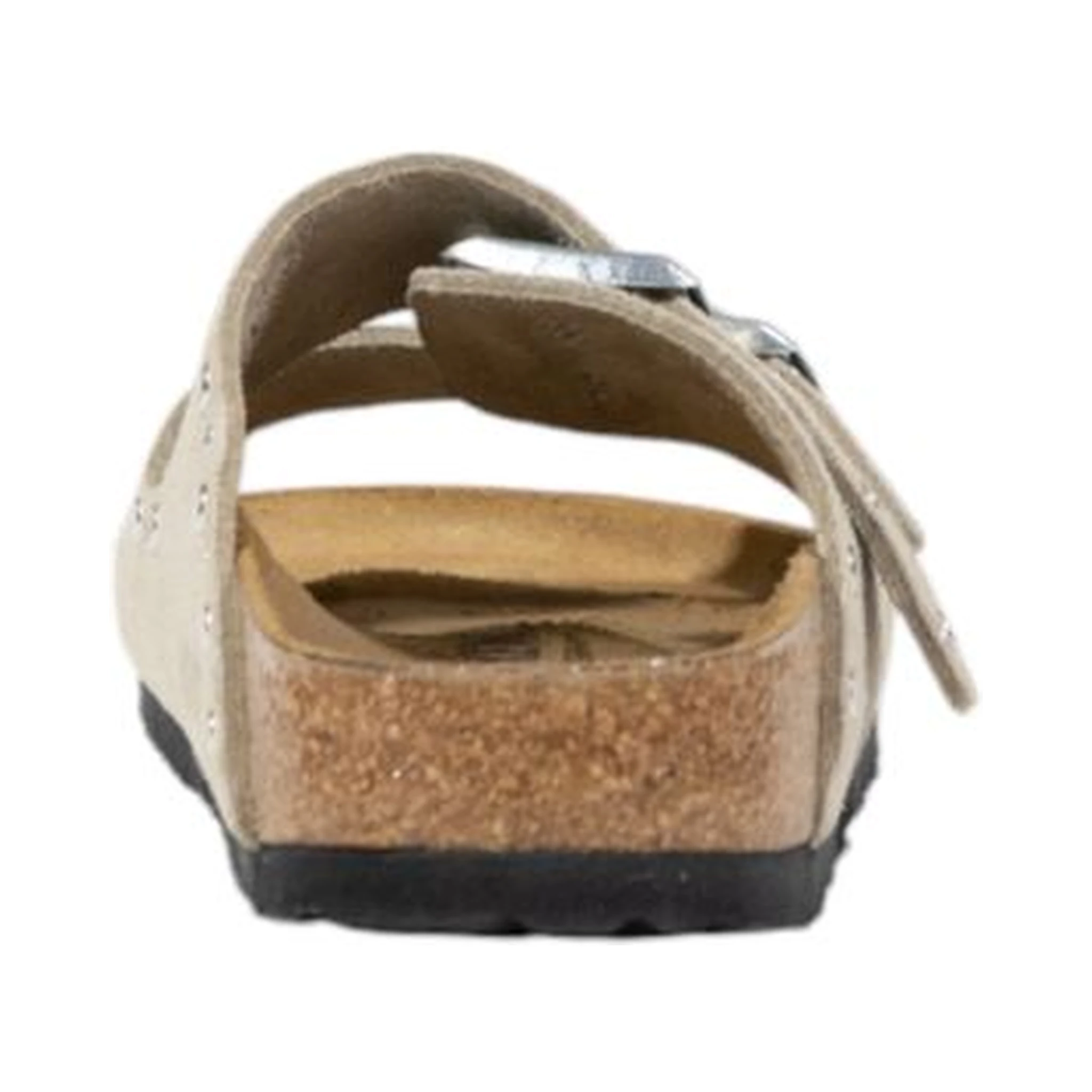 Gray Leather Sandals