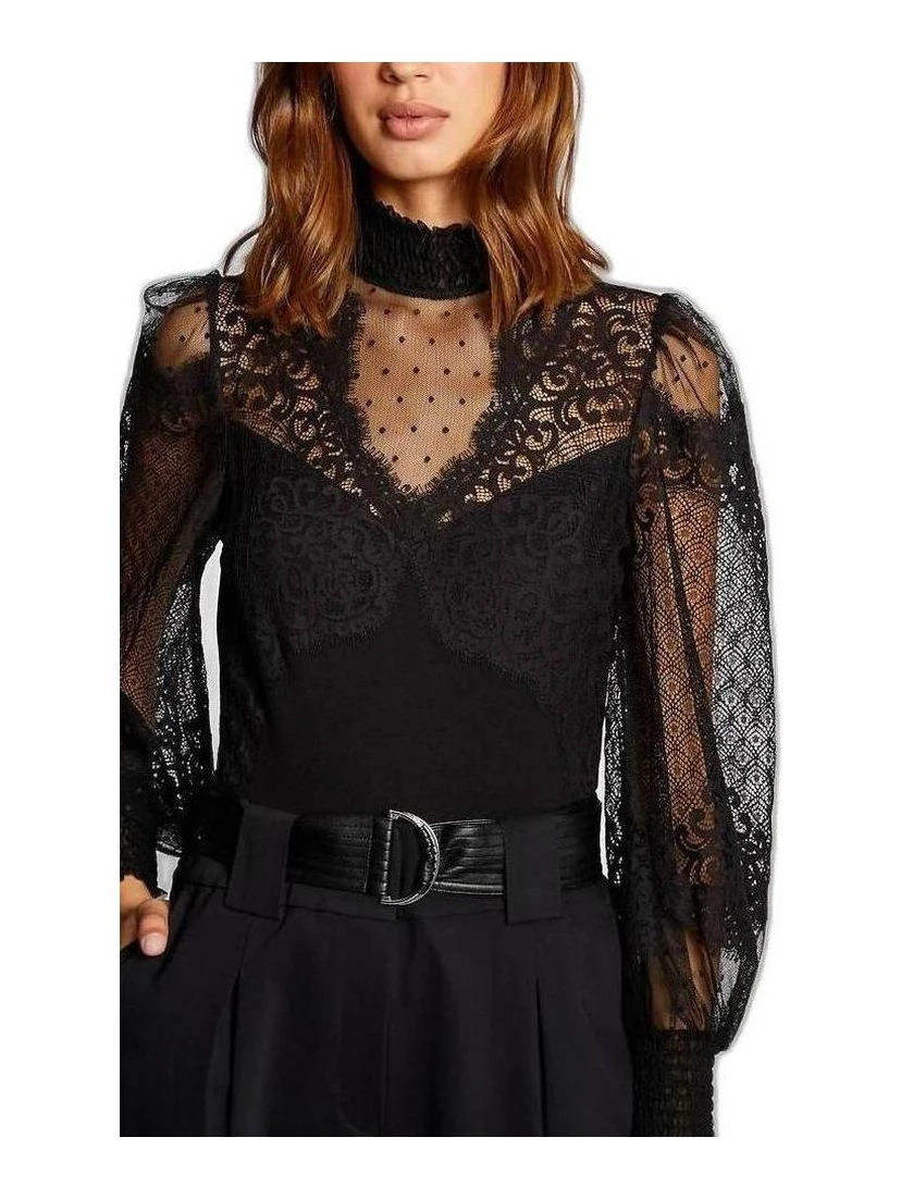 Black Viscose Bodysuit