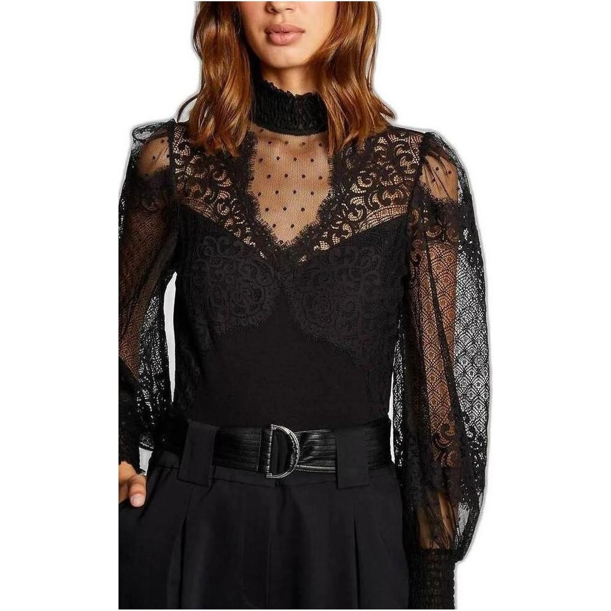 Black Viscose Bodysuit