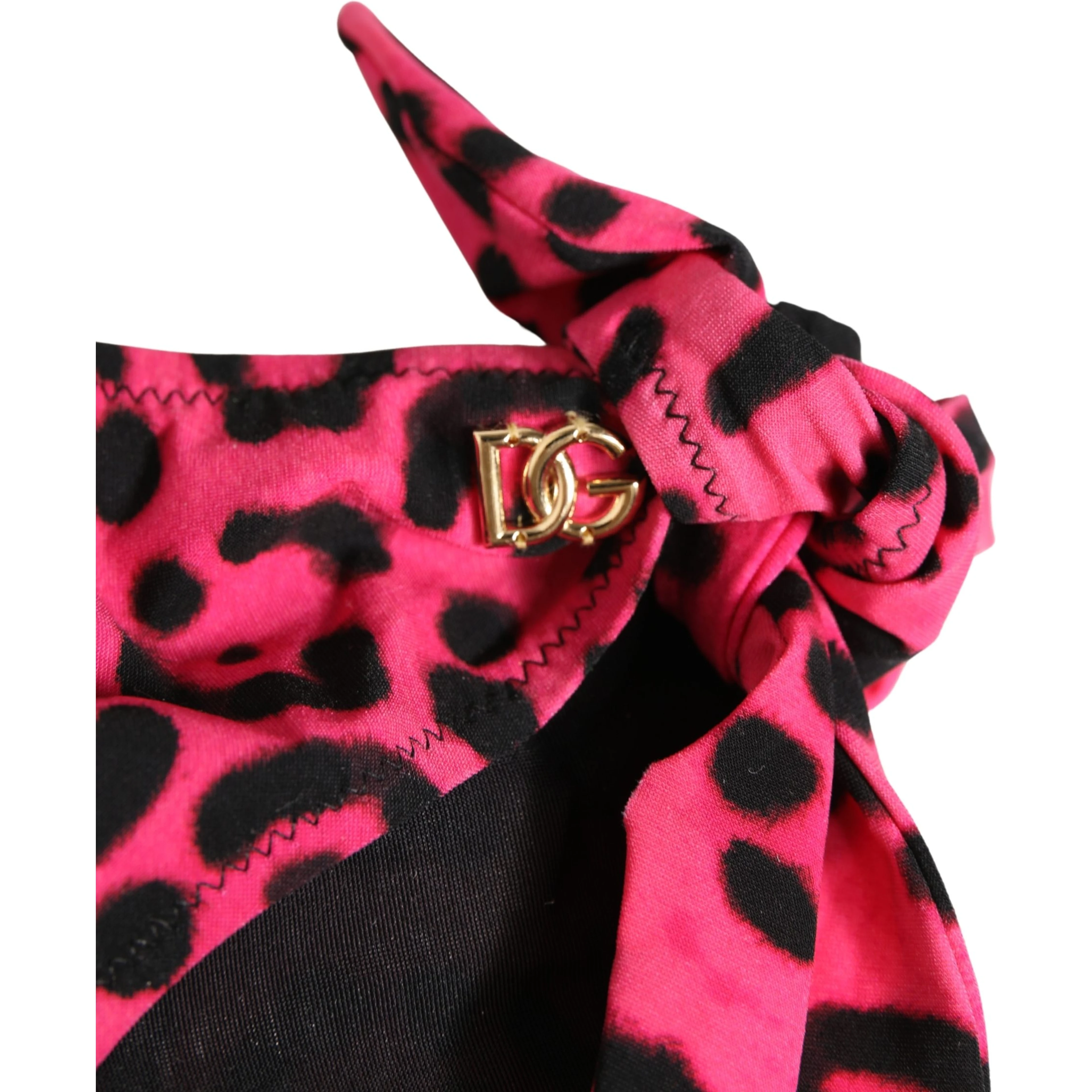 Pink Leopard Print Bikini Bottom Beachwear Swimwear
