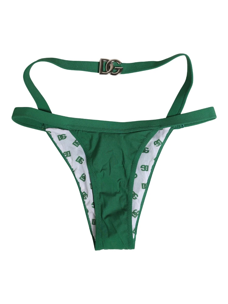 Green Logo Plaque Nylon Brief Panty Underwear alternative
