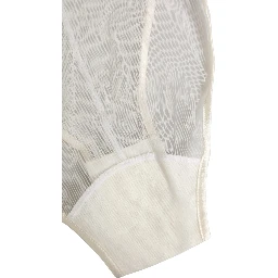 White Sheer Nylon Bodysuit Halterneck Underwear