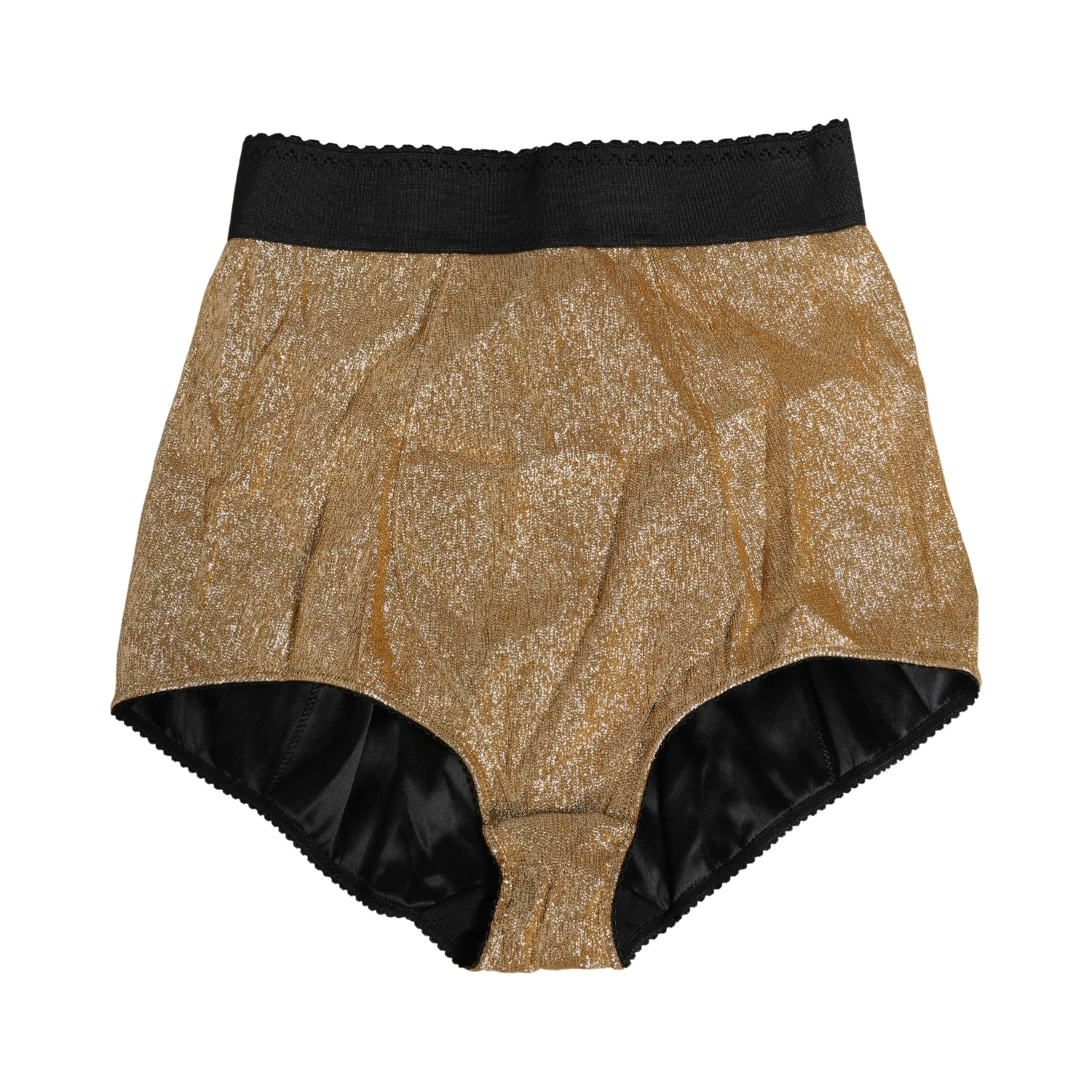 Gold Silk Blend High Waist Girdle Panty Underwear