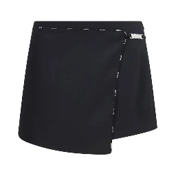 Black Polyester Short And Mini Shorts