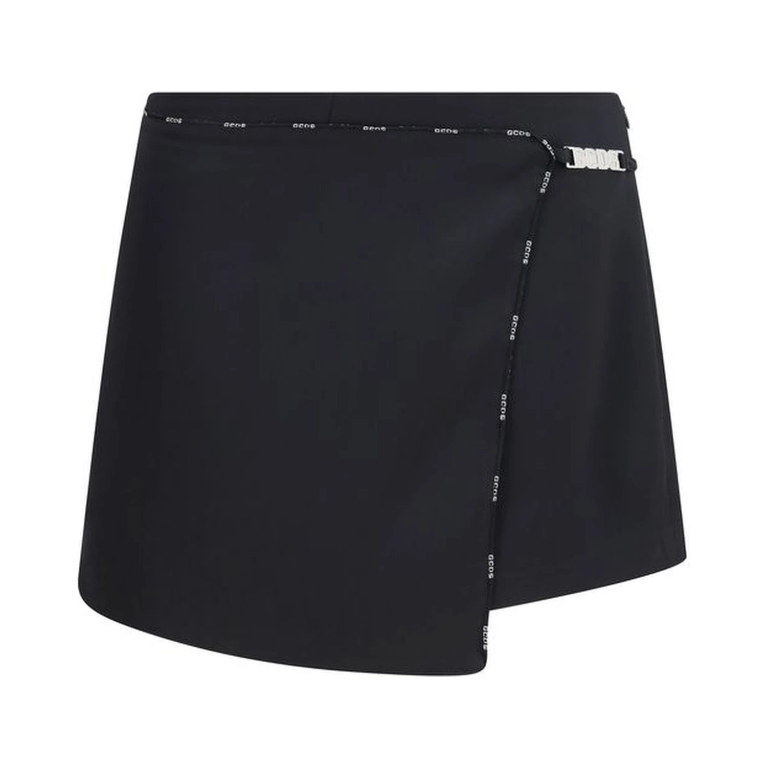 Black Polyester Short And Mini Shorts