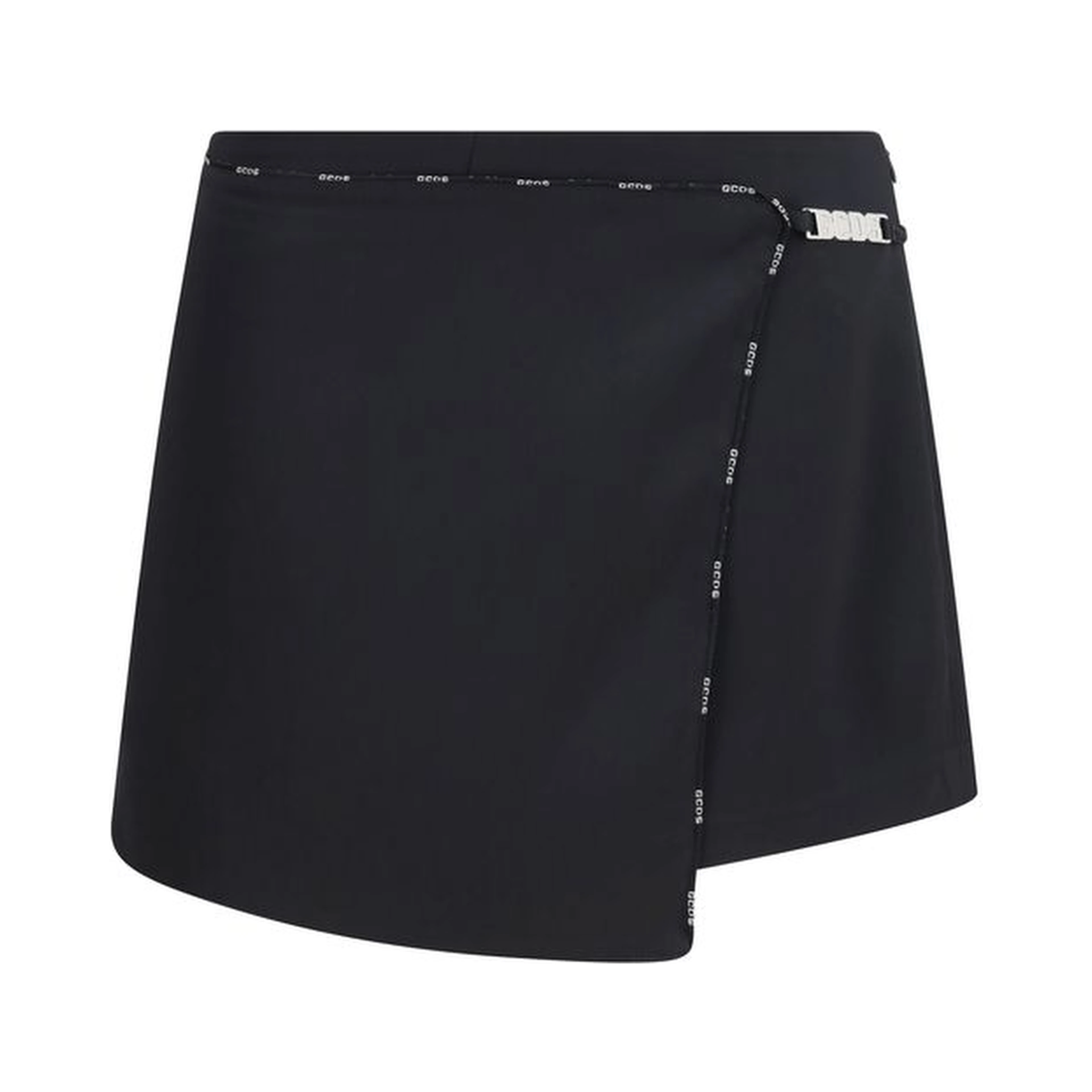 Black Polyester Short And Mini Shorts