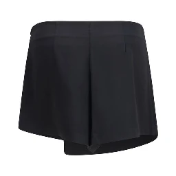 Black Polyester Short And Mini Shorts