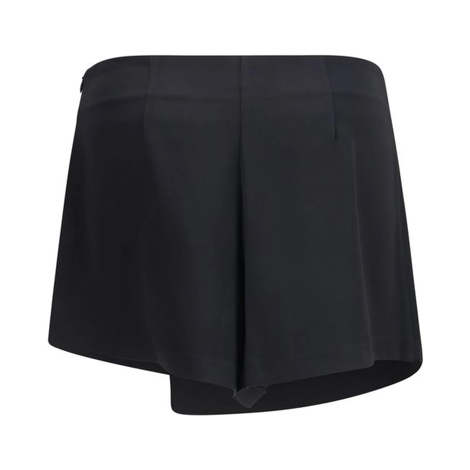 Black Polyester Short And Mini Shorts
