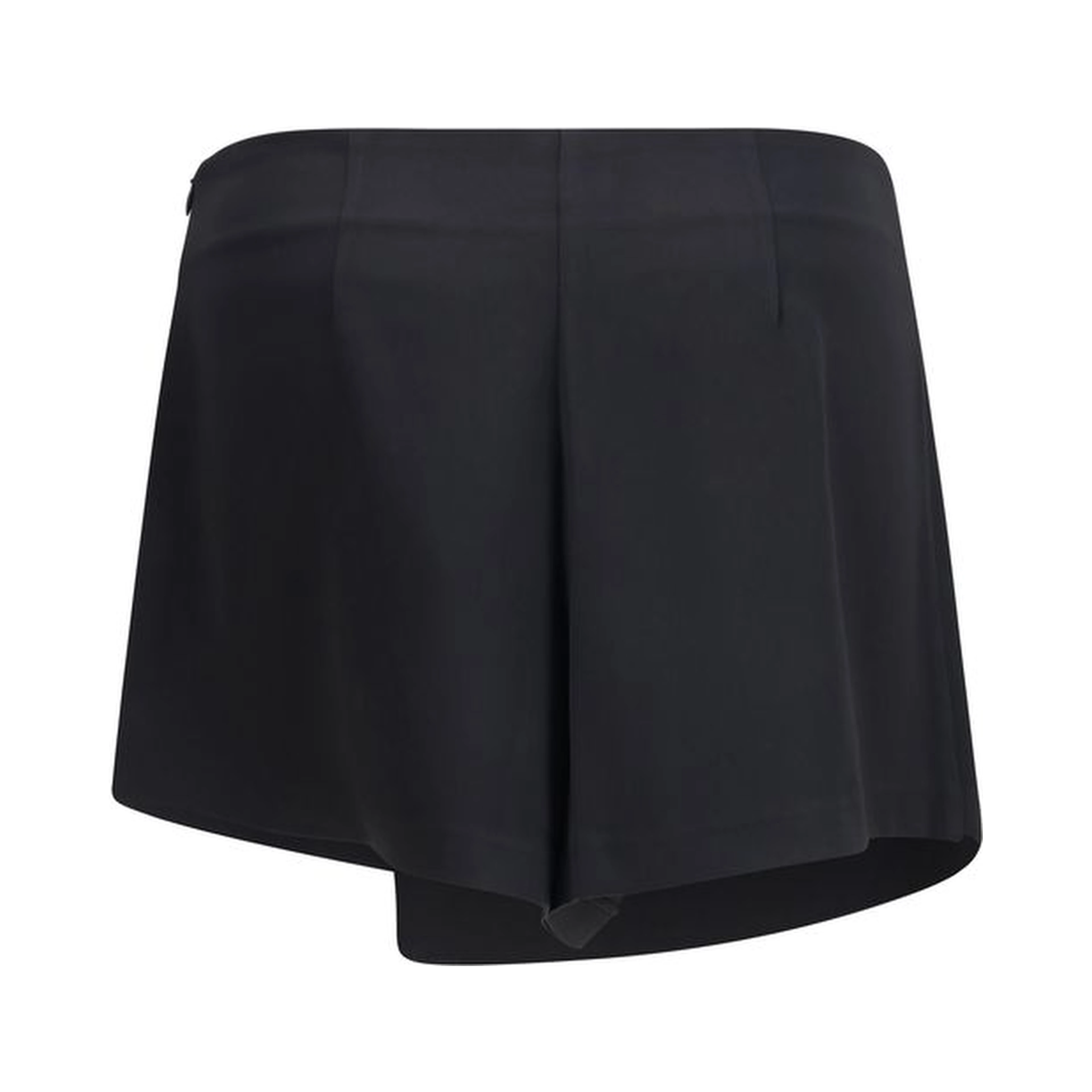 Black Polyester Short And Mini Shorts