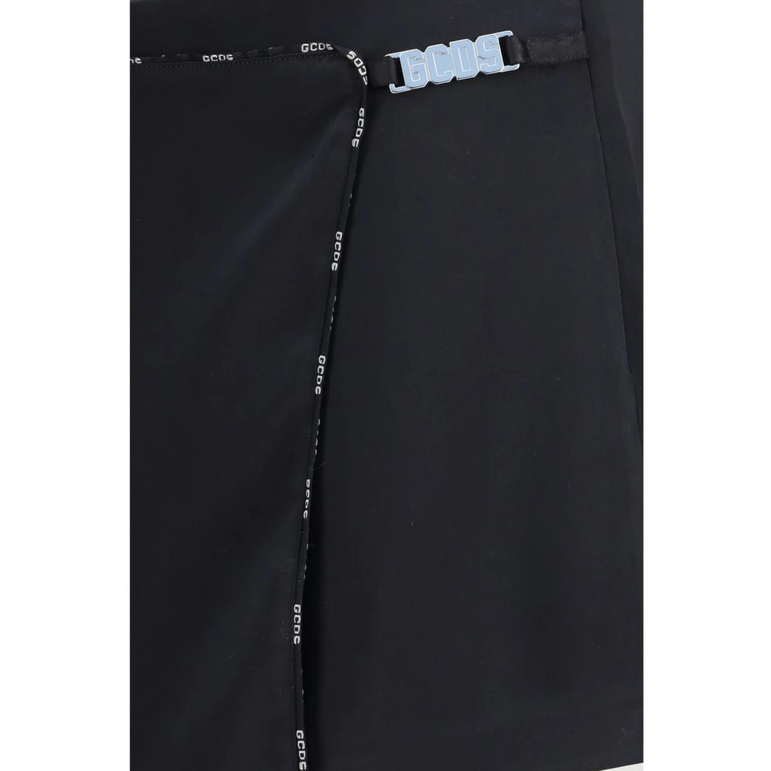 Black Polyester Short And Mini Shorts