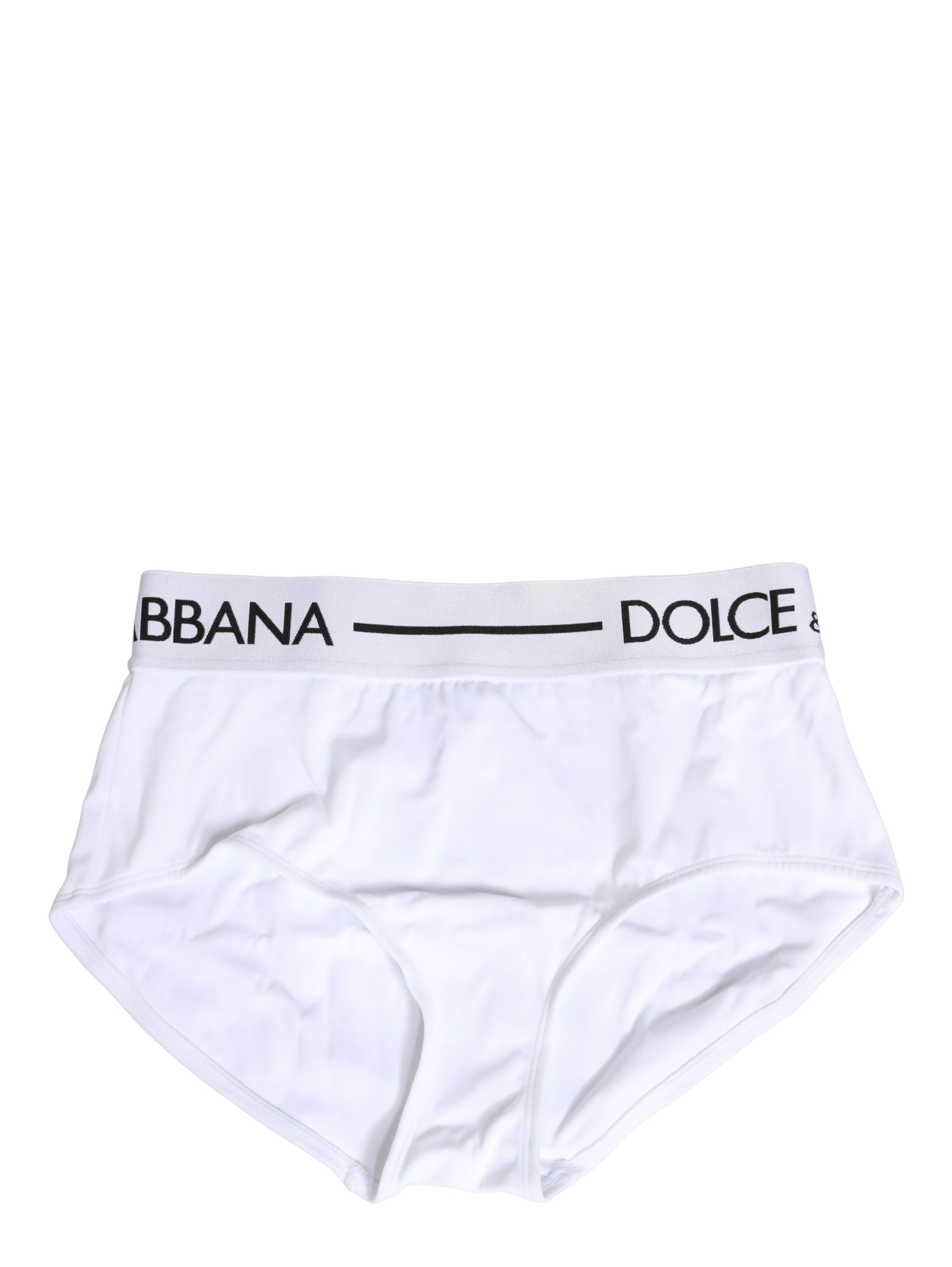 White Nylon Logo Waistband Panty Underwear