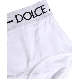White Nylon Logo Waistband Panty Underwear