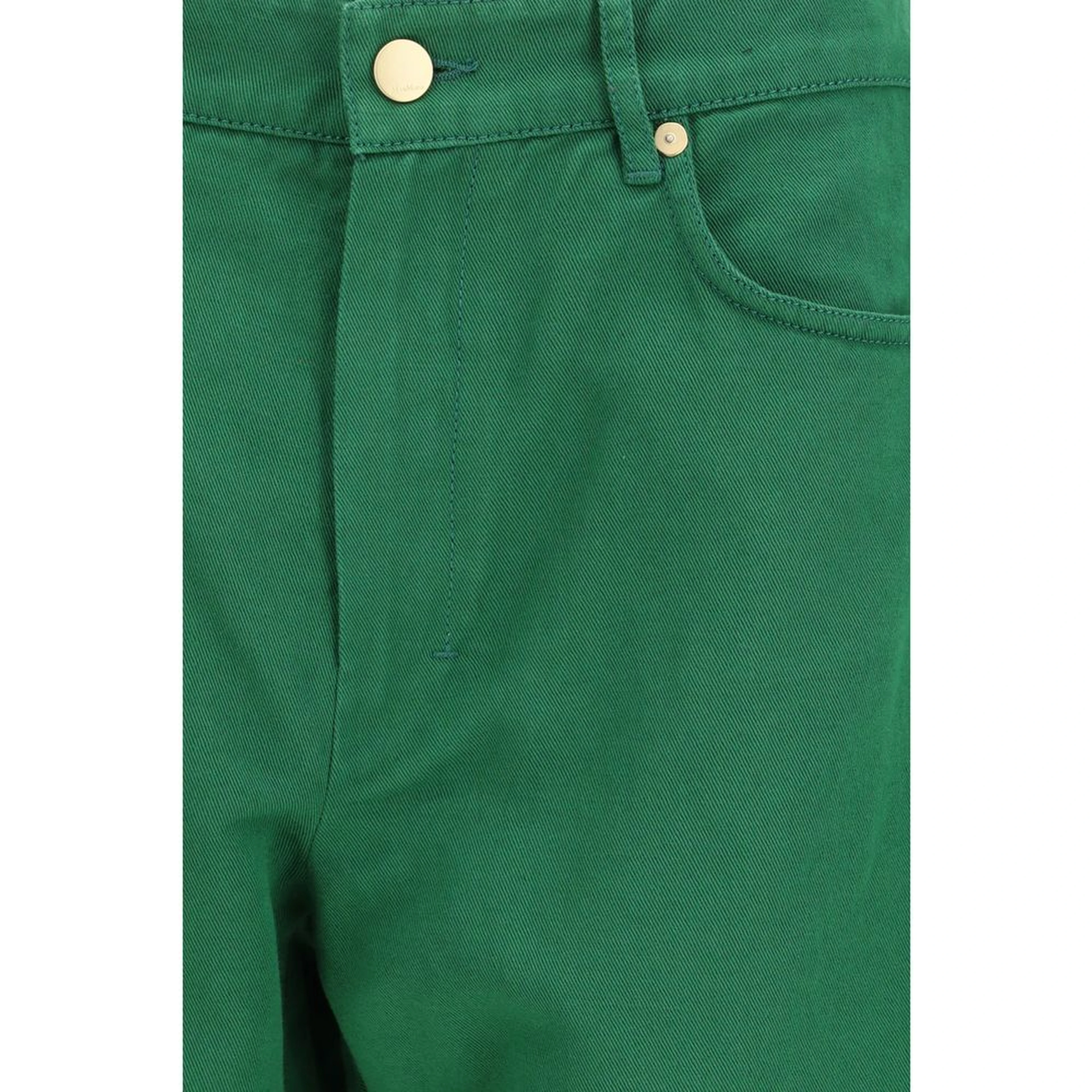 Bicolor Cotton Casual Pants