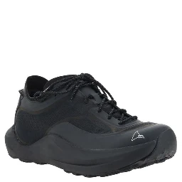 Black Rubber Athletic Sneakers