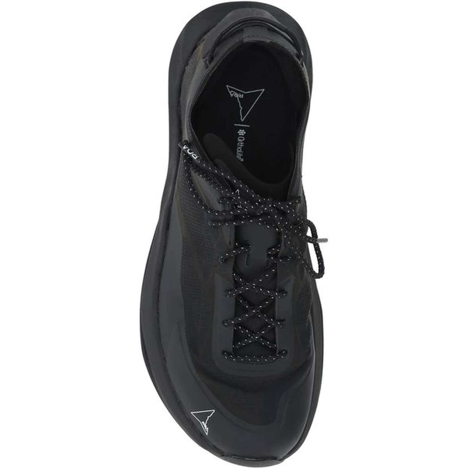 Black Rubber Athletic Sneakers