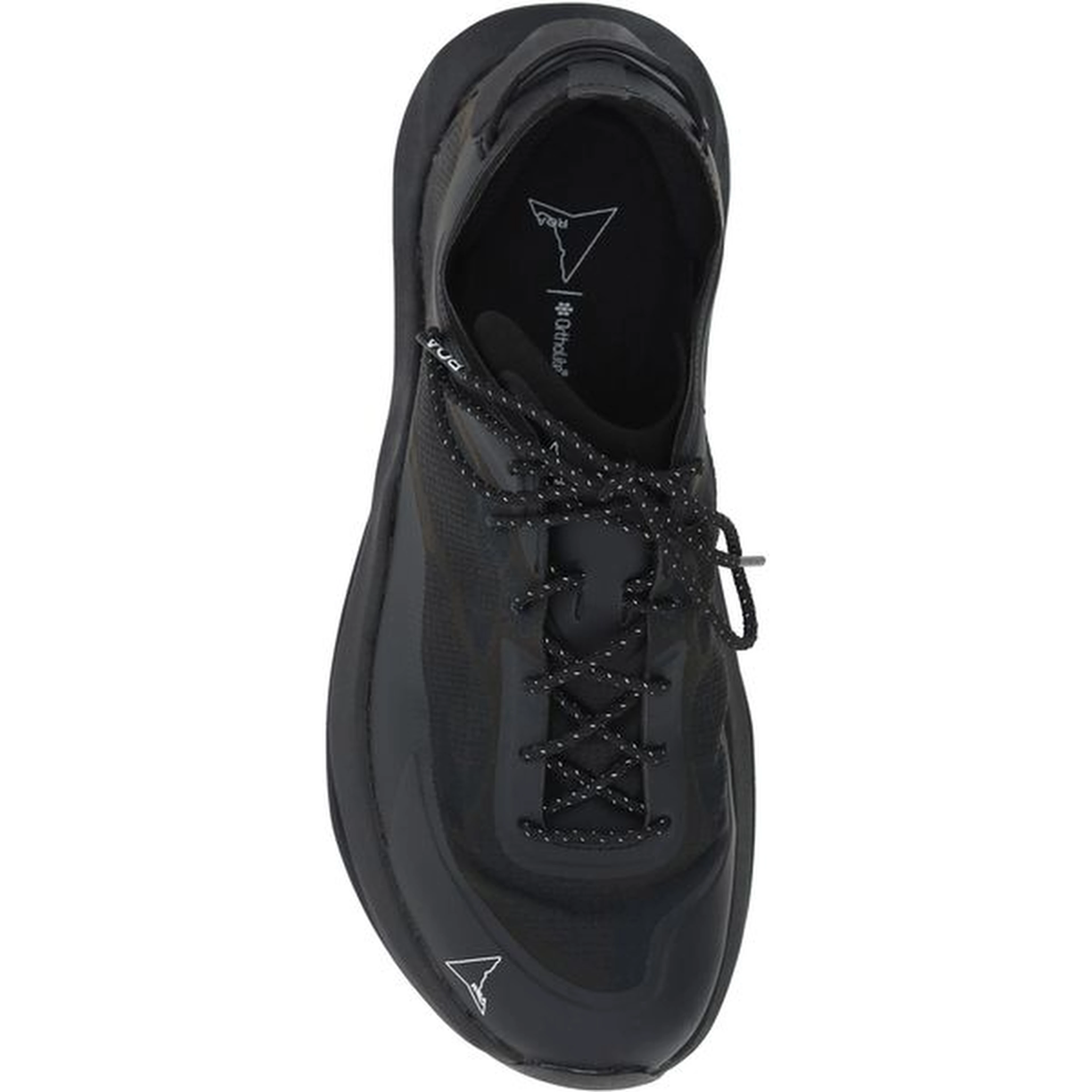 Black Rubber Athletic Sneakers