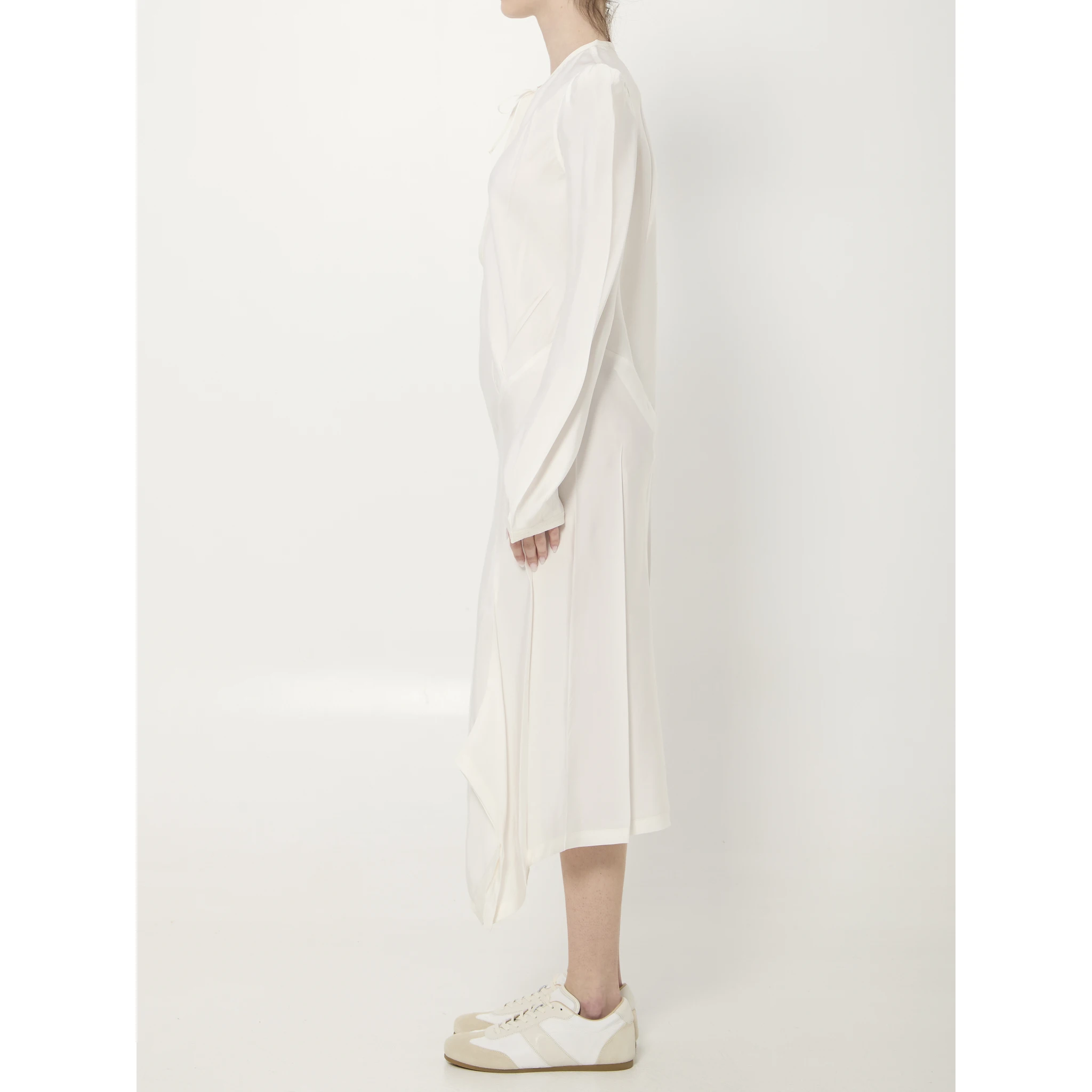 Creased Bias midi dress