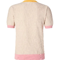 Cotton and silk short sleeves knitwear