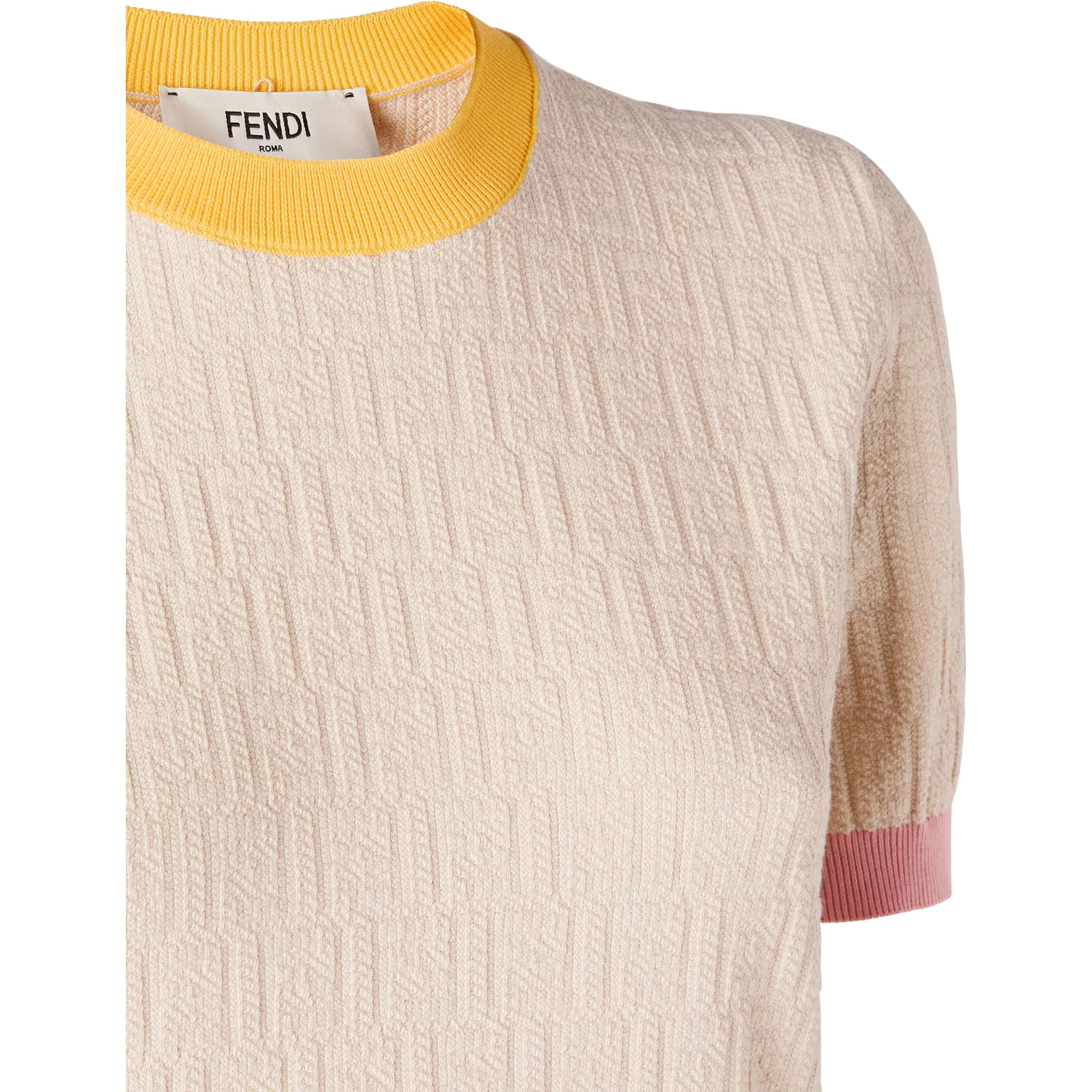 Cotton and silk short sleeves knitwear