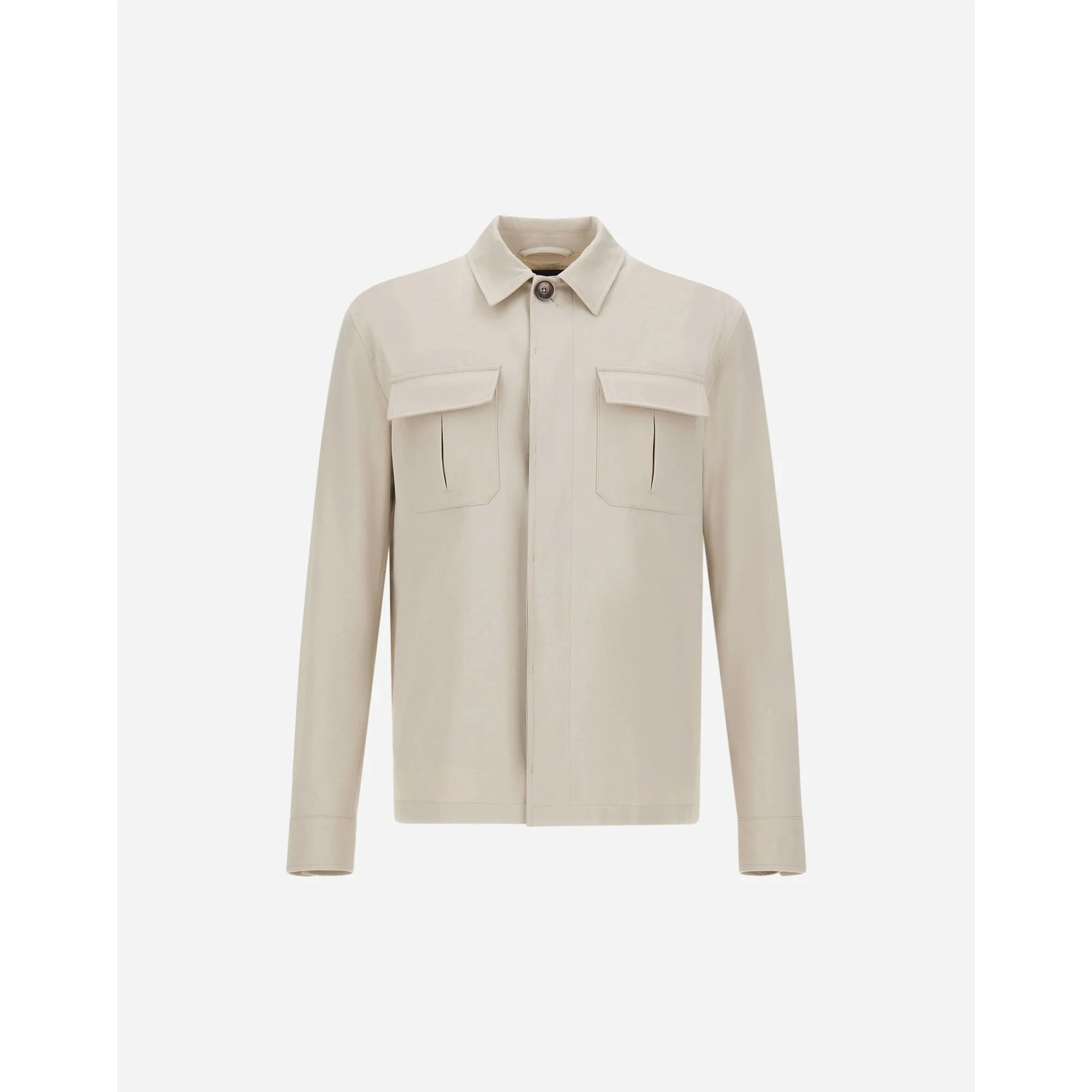 Overshirt jacket in cotton