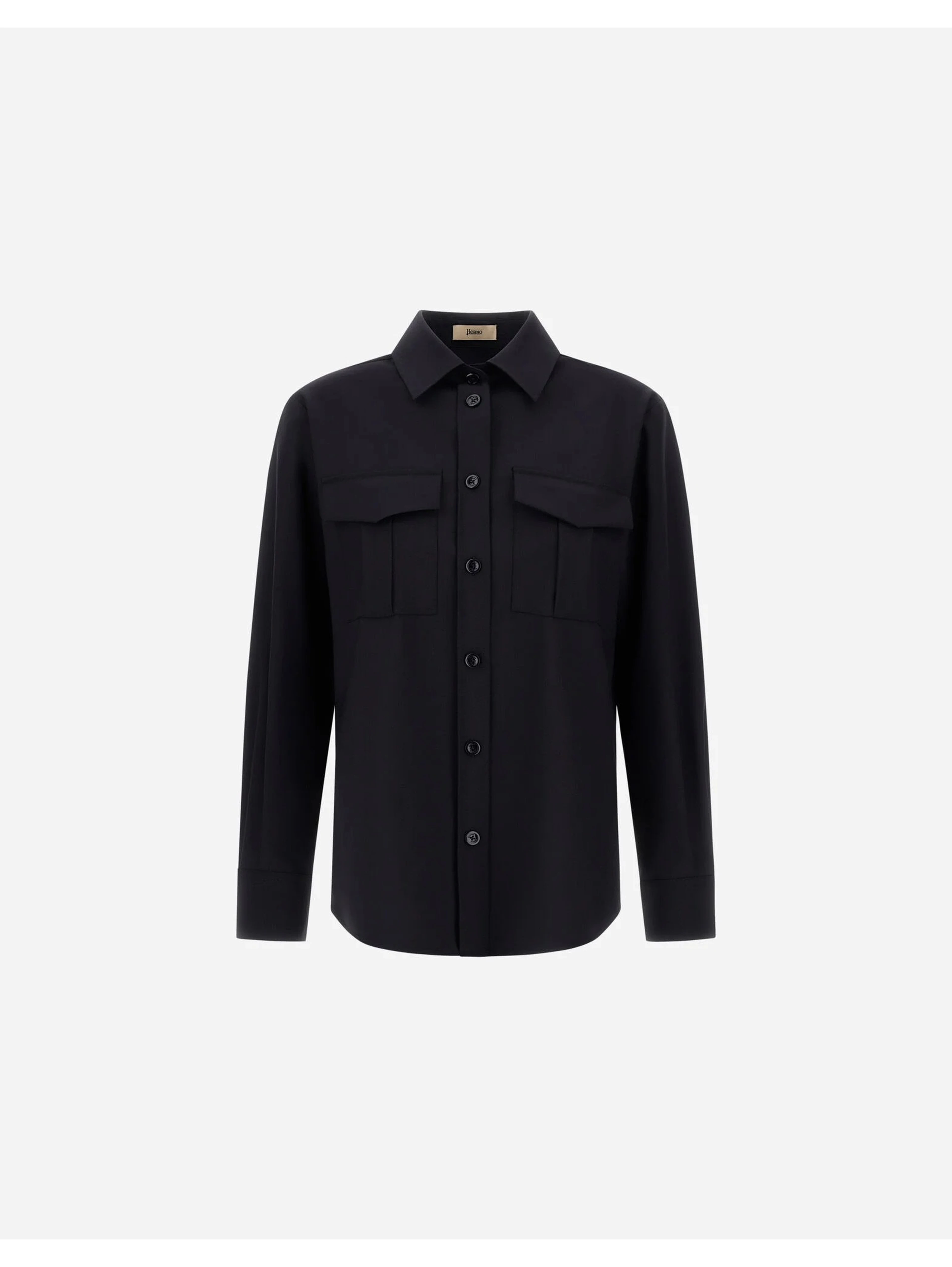 Wool blend overshirt jacket