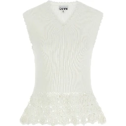 GANNI Top Ivory