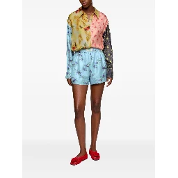 GANNI Shorts Clear Blue