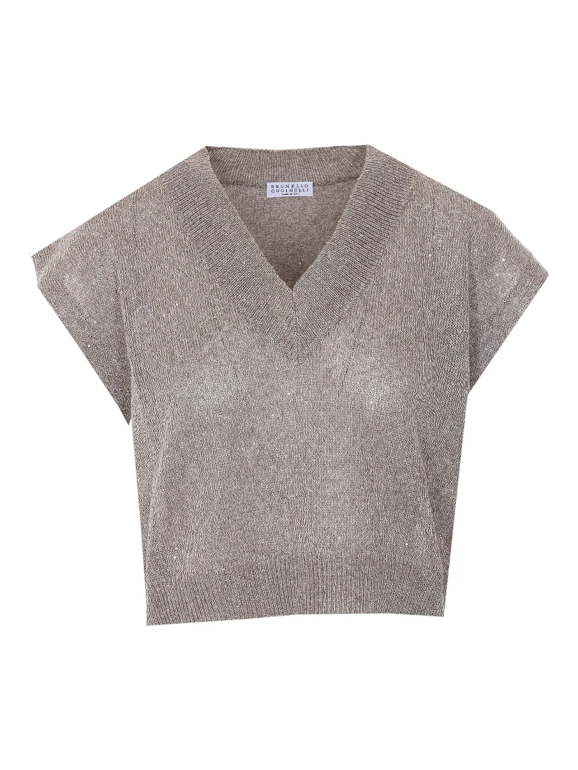 سترات برونيلو كوتشينيللي باللون البيج