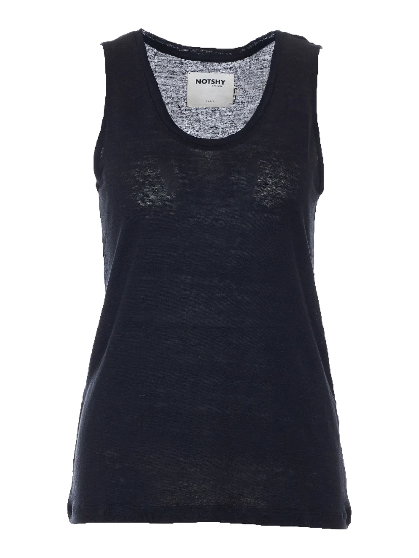 NOT SHY Top Black