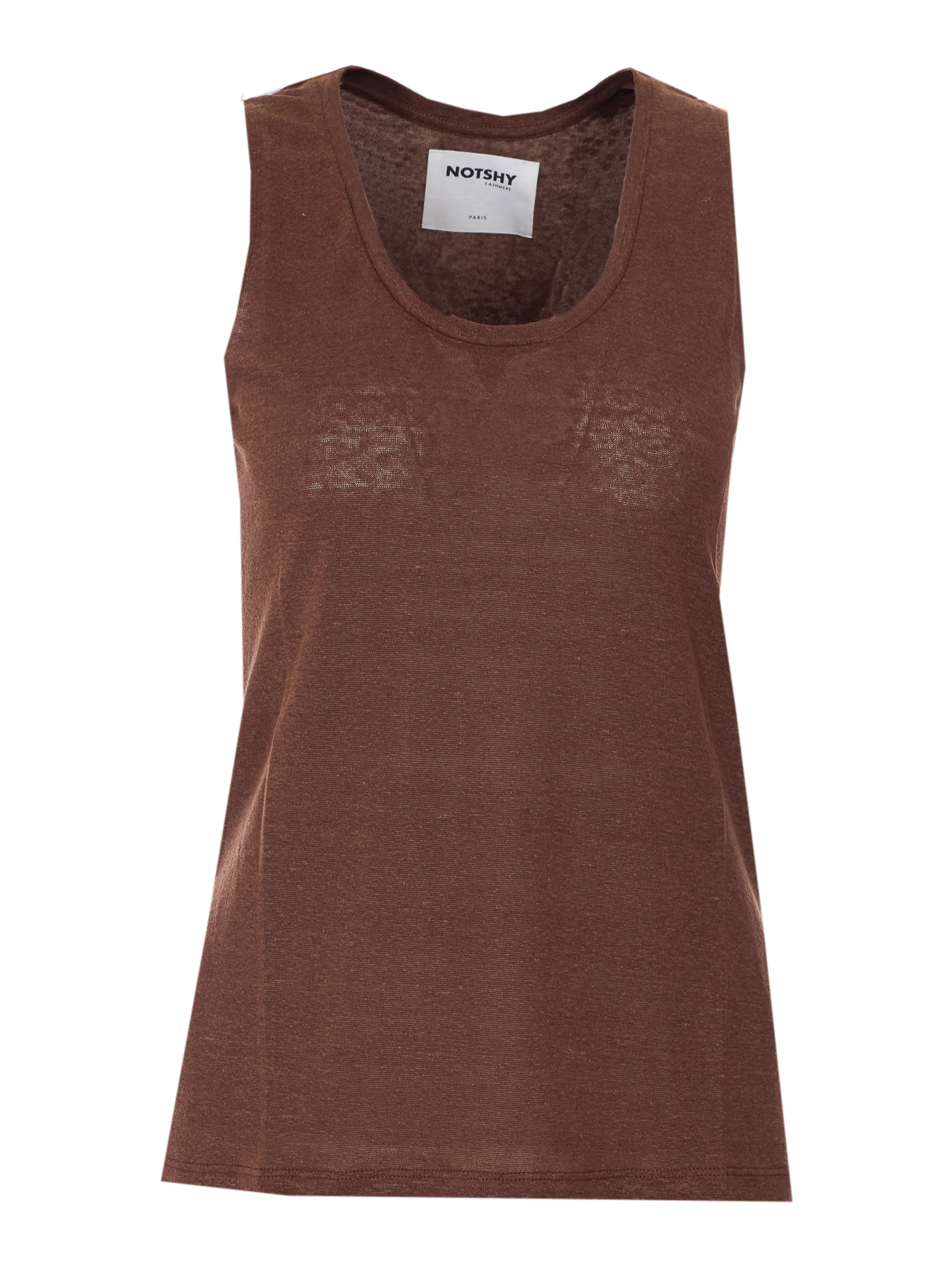 NOT SHY Top Brown