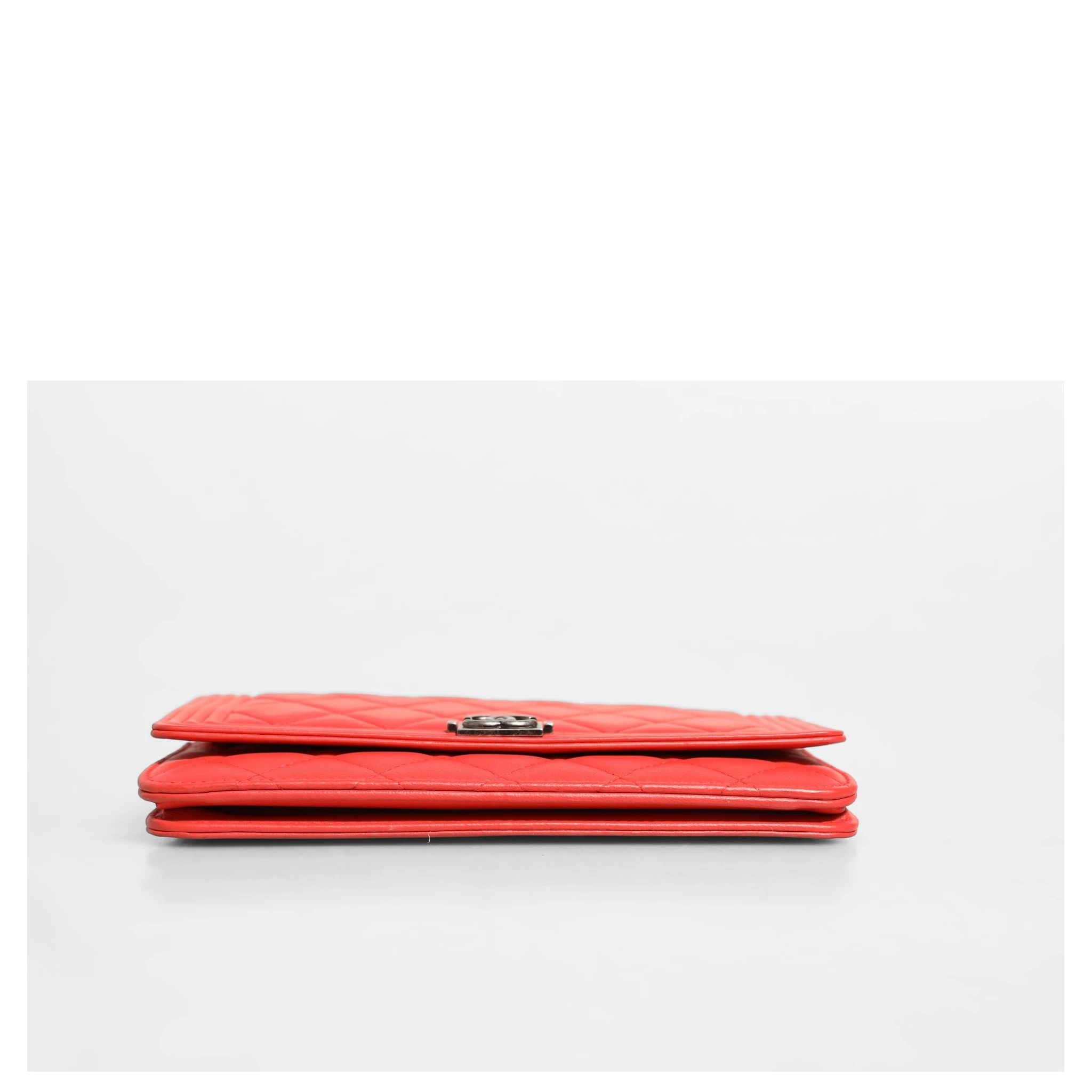 Chanel Boy Wallet on Chain Red Lambskin