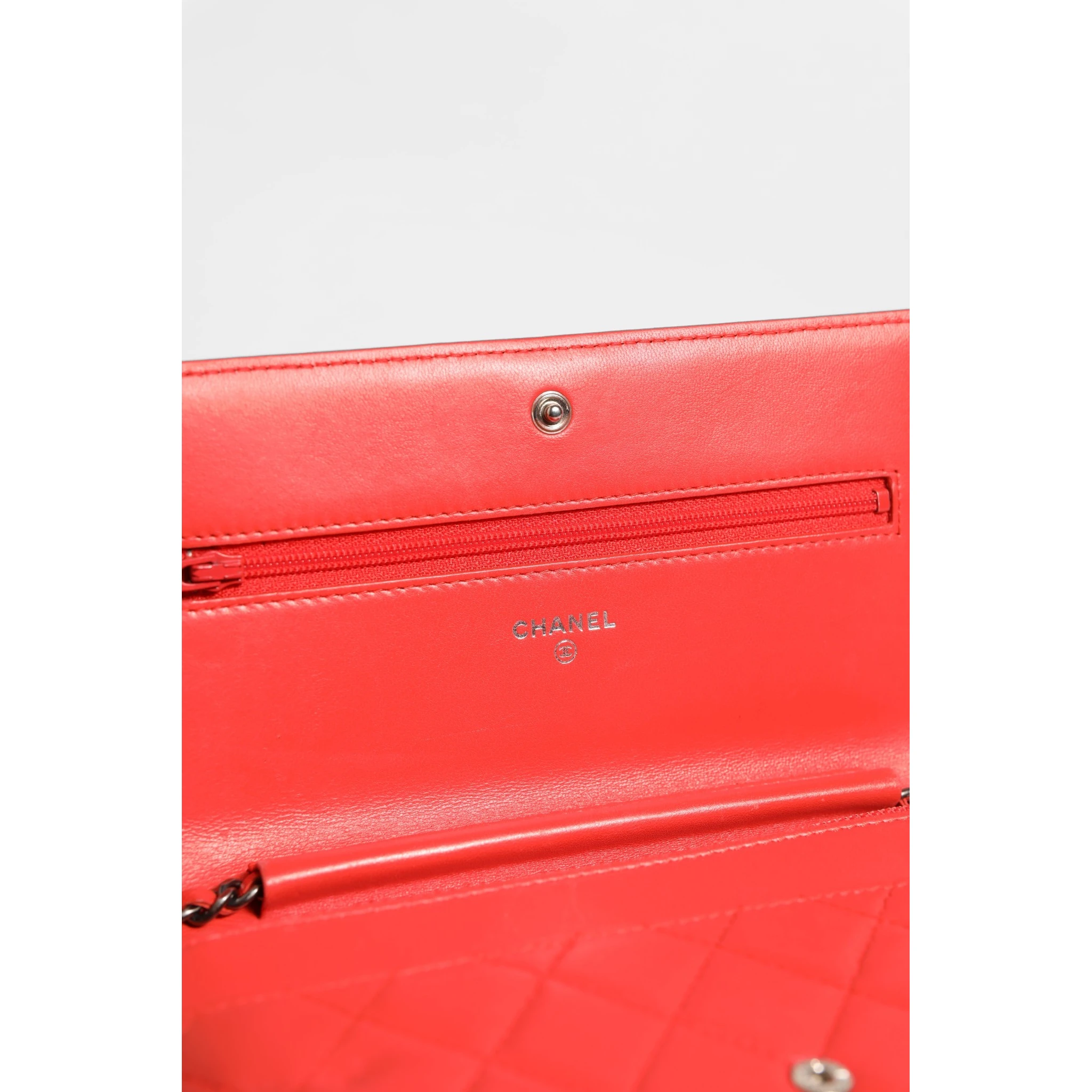 Chanel Boy Wallet on Chain Red Lambskin