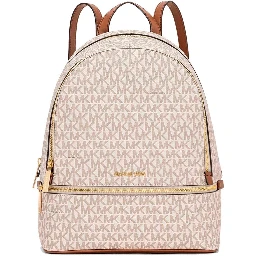 Beige Canvas Backpack