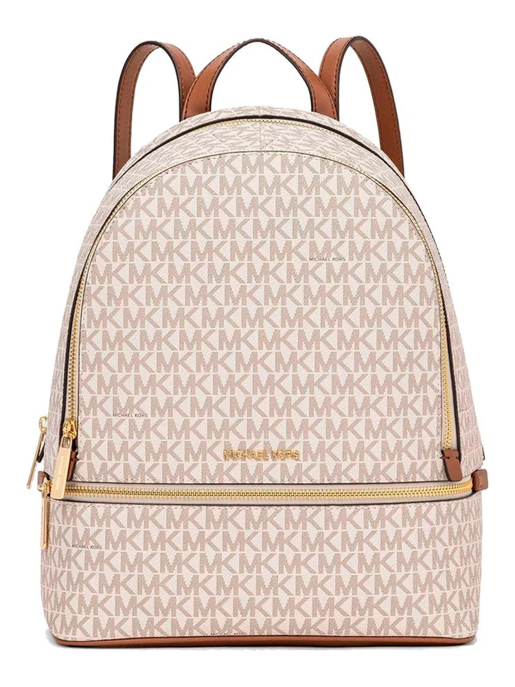 Beige Canvas Backpack
