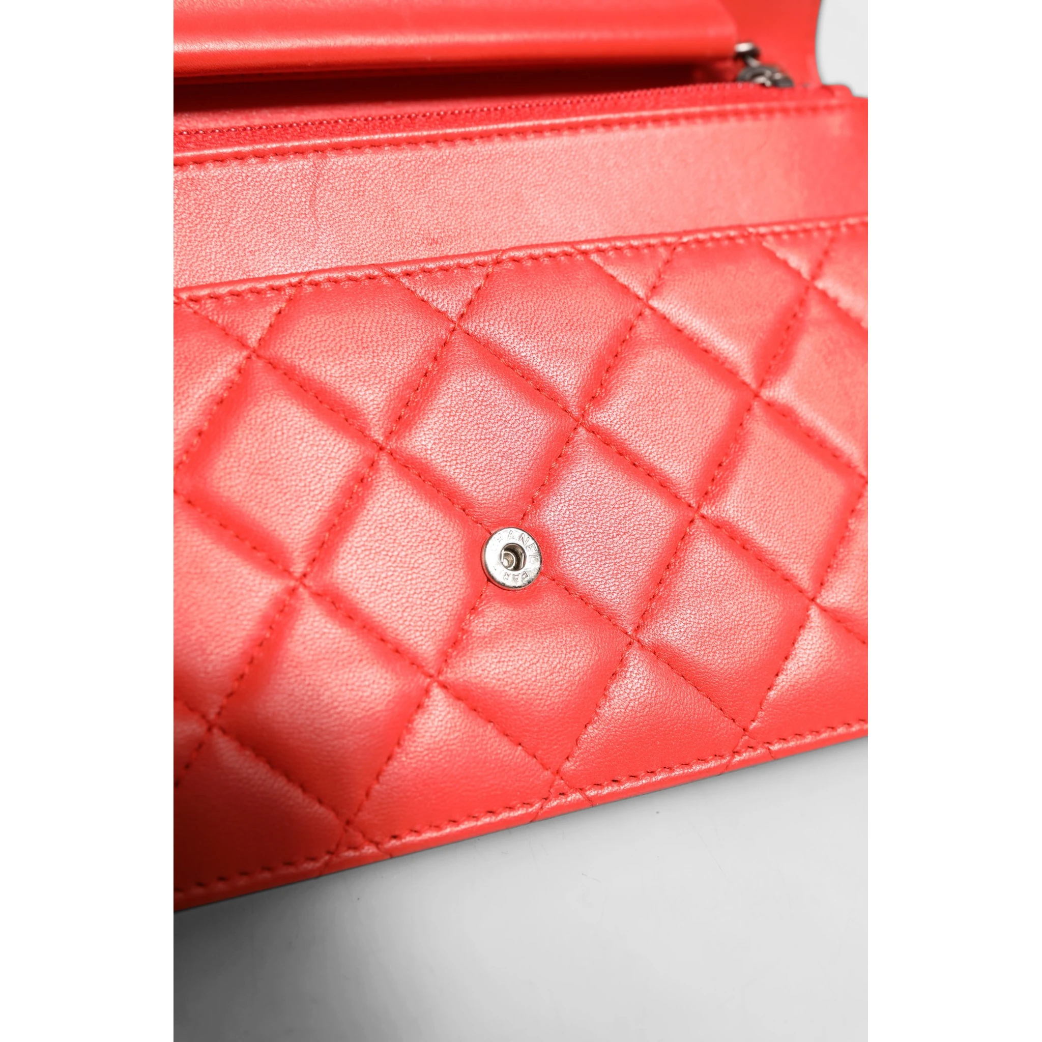Chanel Boy Wallet on Chain Red Lambskin