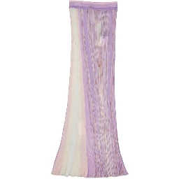 Purple Cotton Long Skirt