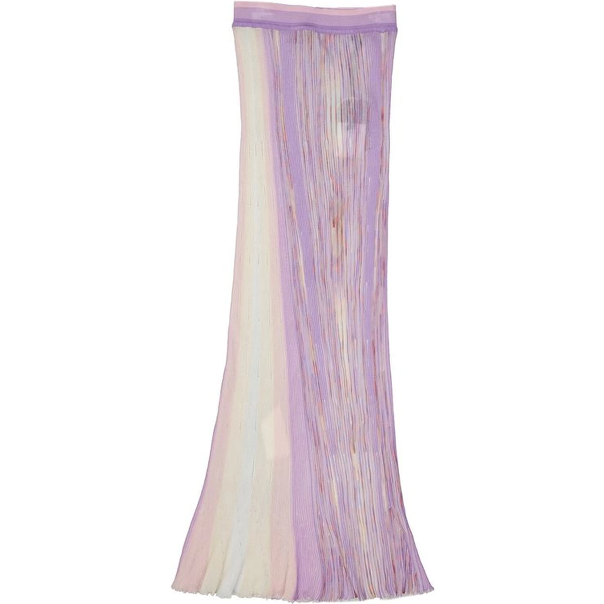Purple Cotton Long Skirt