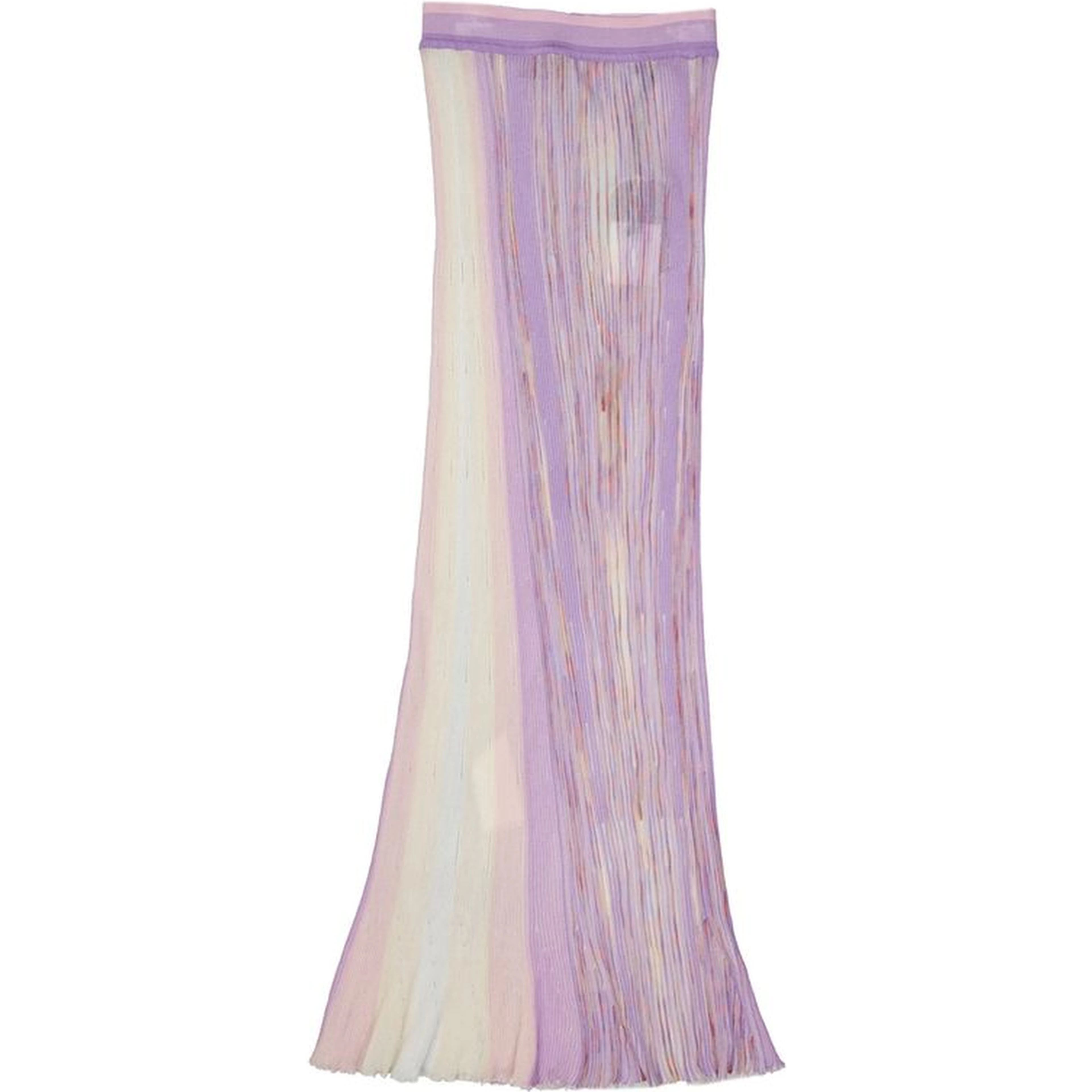 Purple Cotton Long Skirt