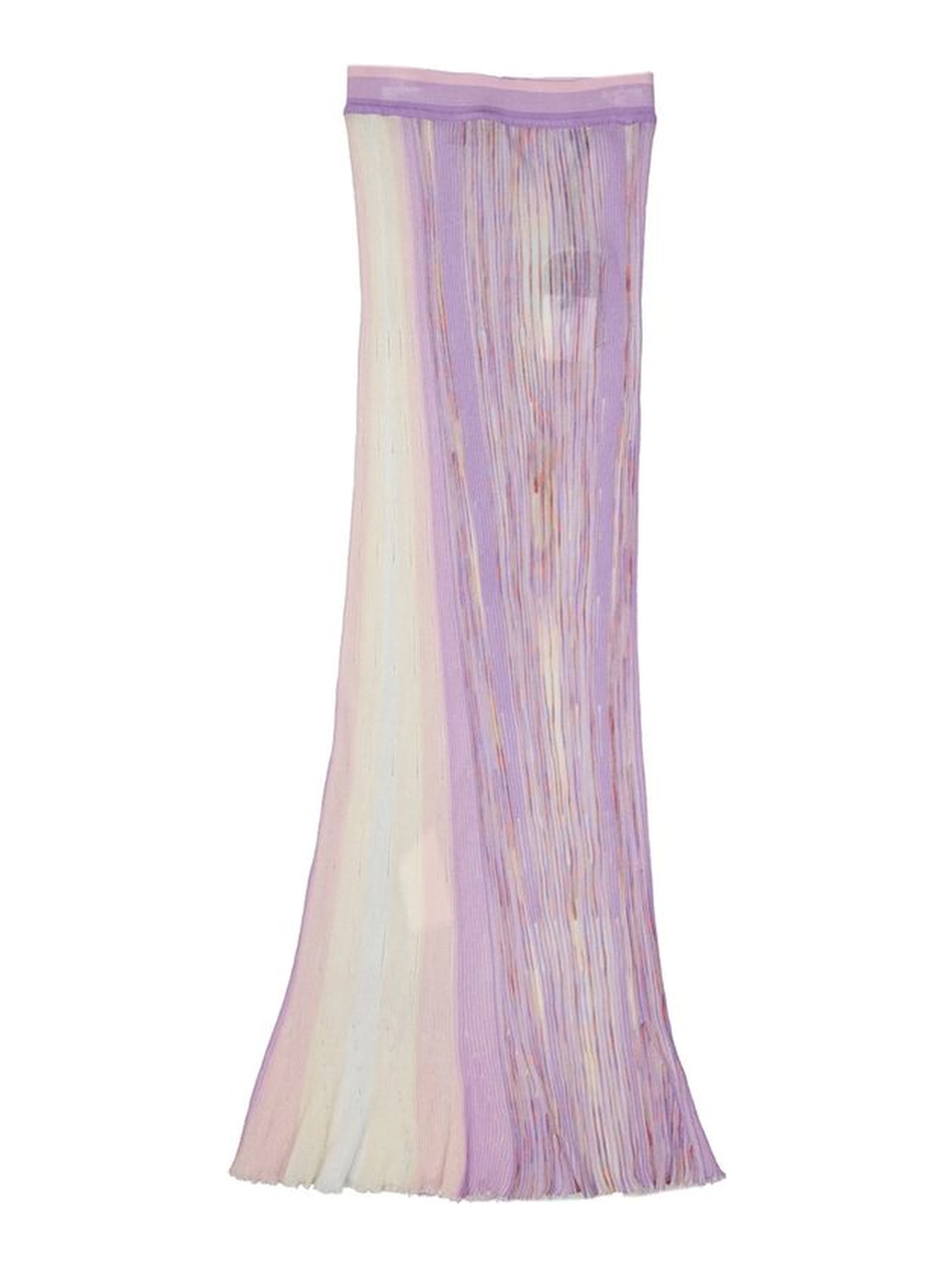 Purple Cotton Long Skirt
