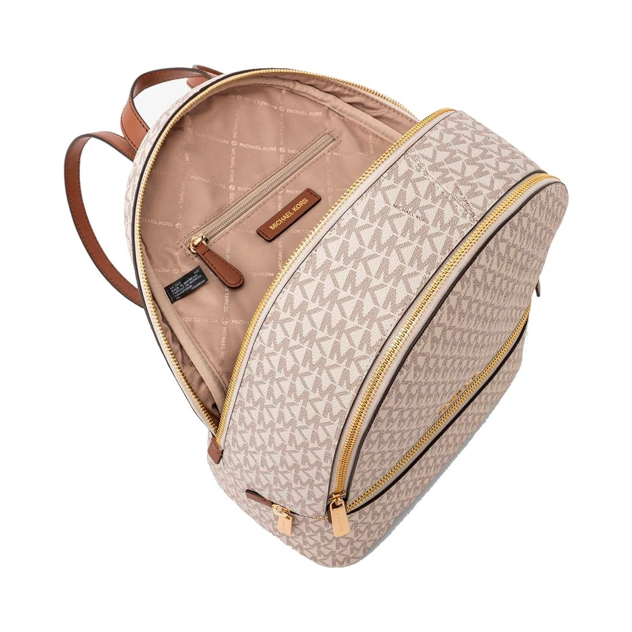 Beige Canvas Backpack