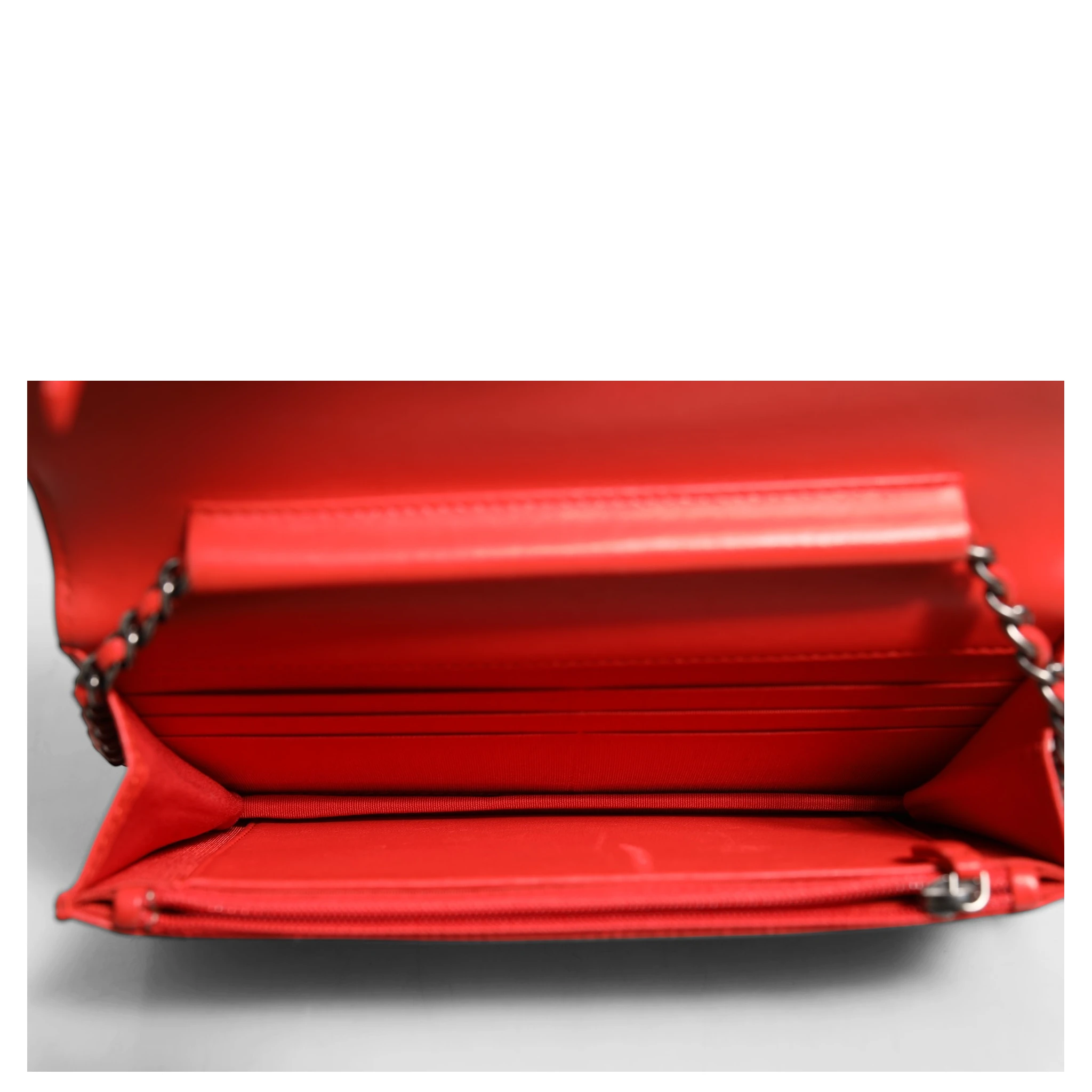 Chanel Boy Wallet on Chain Red Lambskin