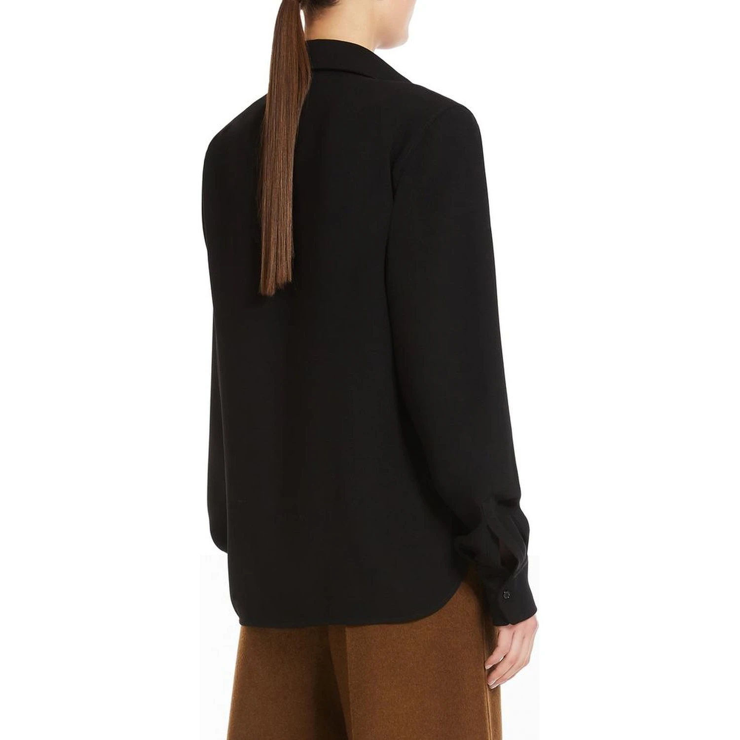 Black Cotton Dress Shirt
