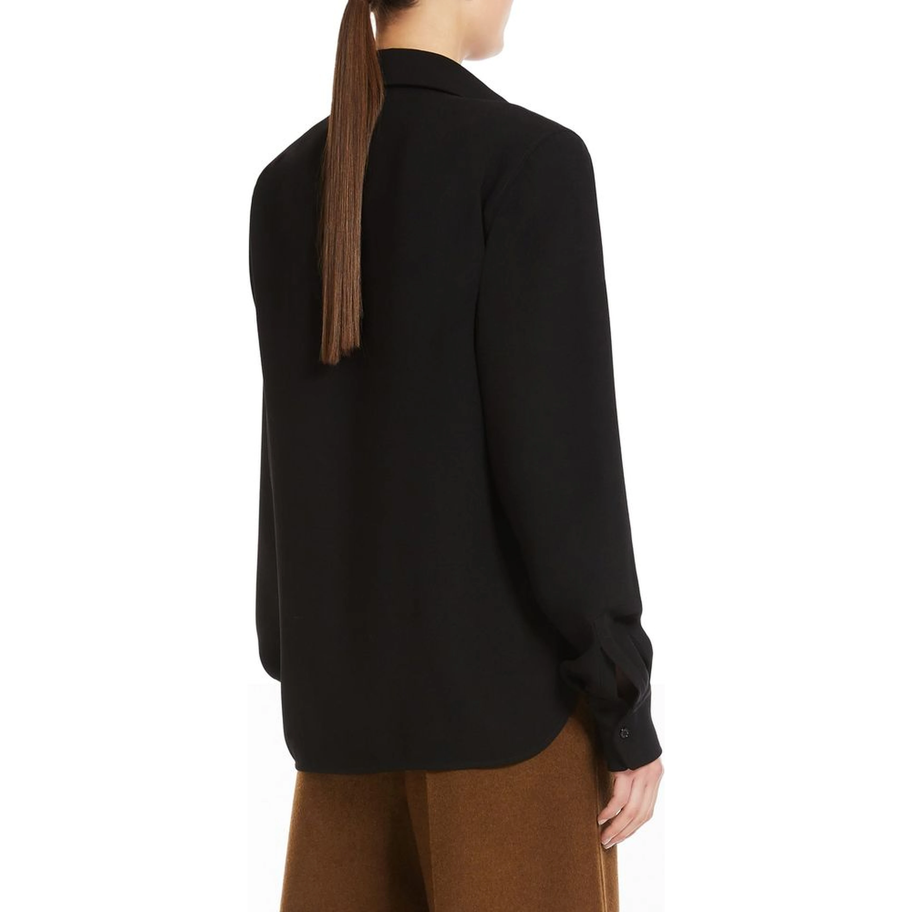 Black Cotton Dress Shirt