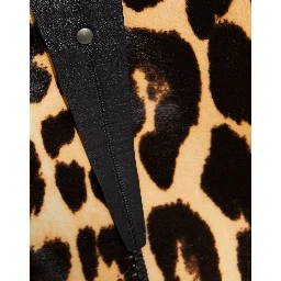 Brown Leather Midi Skirt