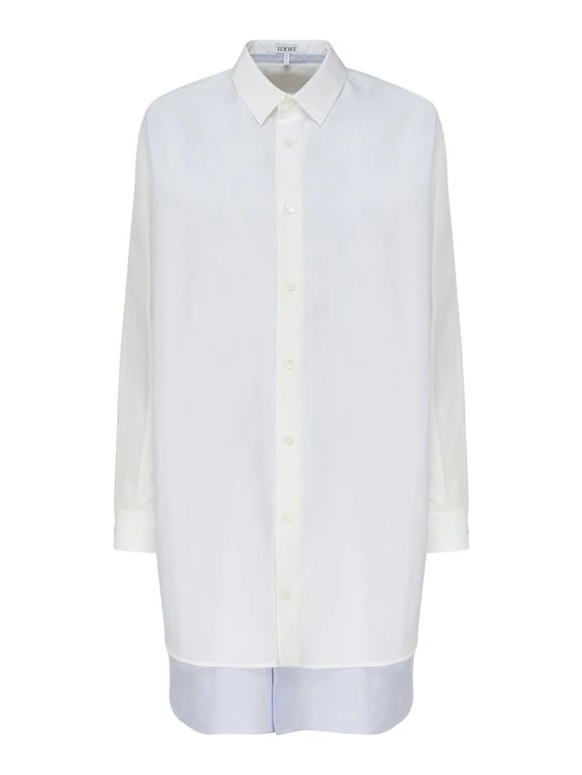 White Cotton Casual Dress